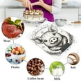 thumbnail image 4 of Digital Kitchen Food Scale Weight Grams Oz for Baking Cooking Coffee 11lb 0.05oz/1g Glass Lovely Pig with Wheat, 4 of 7