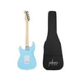 thumbnail image 6 of Monoprice Cali DLX Plus Solid Ash Electric Guitar | Wilkinson Bridge and Pickups, with Gig Bag, Right Orientation, Light Blue with Maple Fretboard - Indio Series, 6 of 6