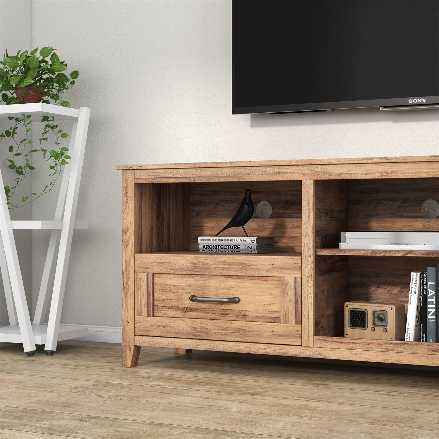 Kadyn 70.08 Inch Length TV Stand, Particle Board TV Console with 2 Drawers and 4 High-Capacity Storage Compartment, Light Brown TV Stand for TVs up to 60" Kadyn 70.08 Inch Length TV Stand, Particle Board TV Console with 2 Drawers and 4 High-Capacity Storage Compartment, Light Brown TV Stand for TVs up to 60"