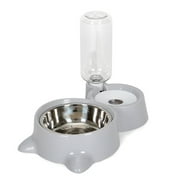 CALIDAKA With Bottle Accessories Dual Purpose Drinking Pet Water Feeder PP Durable Home
