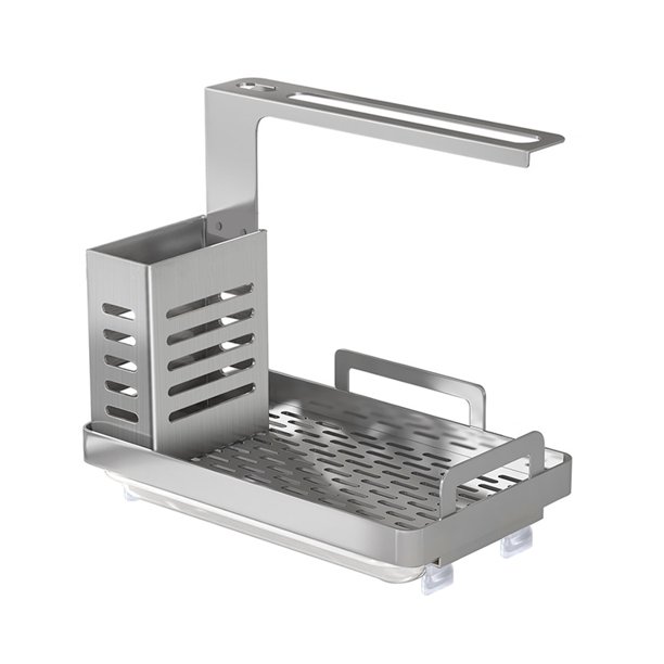 Rag Rack Kitchen Sink Caddy Organizer Sponge Soap Brush Holder Desktop