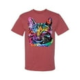 thumbnail image 3 of Cute Cat | Dean Russo Art Animal Lover Men's T-Shirt, Vintage Heather Red, Large, 3 of 6