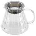 thumbnail image 2 of 2 Sizes Pour Over Coffee Pot Modern Glass Coffee Maker Exquisite Washable Teapot for Home Kitchen Accessory [500ML], 2 of 8