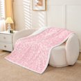 thumbnail image 2 of Erosebridal Pink Leopard Print Throw Blanket for Couch, Cheetah Plush Blanket, Wildlife Animal Fleece Blanket, Flannel Blanket Bedroom Decoration, 50x60, 2 of 7