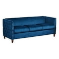 thumbnail image 2 of Home Square 2-Piece Set with Velvet Livingroom Sofa and Chair in Blue, 2 of 11