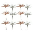 thumbnail image 3 of Poinsettia Feather Pick (Asstd) - Set of 12, 3 of 4