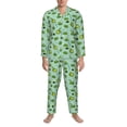thumbnail image 3 of Pofeuu Froggs In The Lake Print Men's Long Sleeve Pajama Set Pijamas Para Hombres Pijamas Para Hombres Mens Pajamas Set-X-Large, 3 of 7