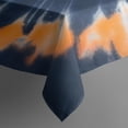 thumbnail image 3 of Orange Blue Tie Dye Mandala Pattern Rectangle Tablecloth 60"x84",Waterproof Polyester Rectangle Table Cloth, Wipeable Spillproof Polyester Tablecloth for Dining, Camping, Indoor and Outdoor, 3 of 5