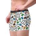 thumbnail image 3 of Kdxio Men's Boxer Briefs with Art Of Livings Print - Comfortable and Breathable Underwear for Everyday Wear, 3 of 7