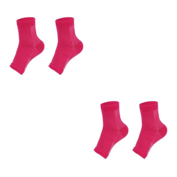 Greeniant 2 pares de calcetines deportivos con manga de compresión para pies de aplicación amplia y calcetines tobilleros de diario Type4 NO4