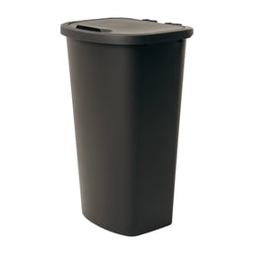 Mainstays 11 Gallon Plastic Kitchen Trash Can with Lift-Top Lid, Black
