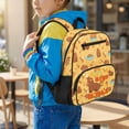 thumbnail image 2 of KUIFORTI Capybara Print Toddler Backpack Girls Kids School Bag with Front Pockets Adjustable Straps Durable Polyester for Preschool Kindergarten Back to School Gifts, 2 of 7