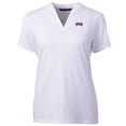 thumbnail image 2 of Women's Cutter & Buck White TCU Horned Frogs Forge Blade V-Neck Top, 2 of 3