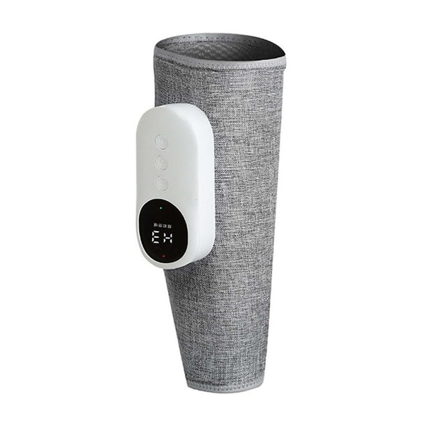 Masajeador de piernas con compresión de aire, regalo para mujeres, tres niveles de intensidad: bajo, medio y alto. Gris