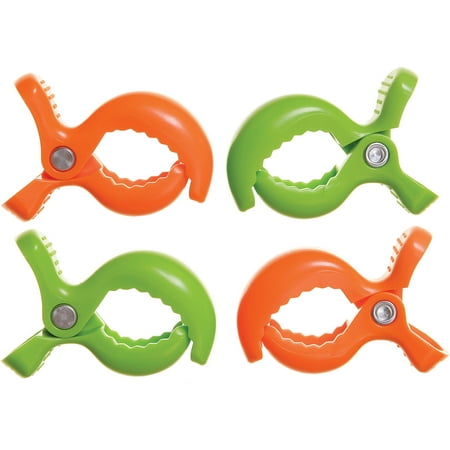 Green Stroller Accessories - Dreambaby Strollerbuddy Stroller Blanket Clips, 4pk