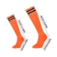 thumbnail image 2 of Soccer Socks Team Sport Knee High Socks For Youth Kids, Comfortable and Durable for Young Players - Color Orange, 2 of 3