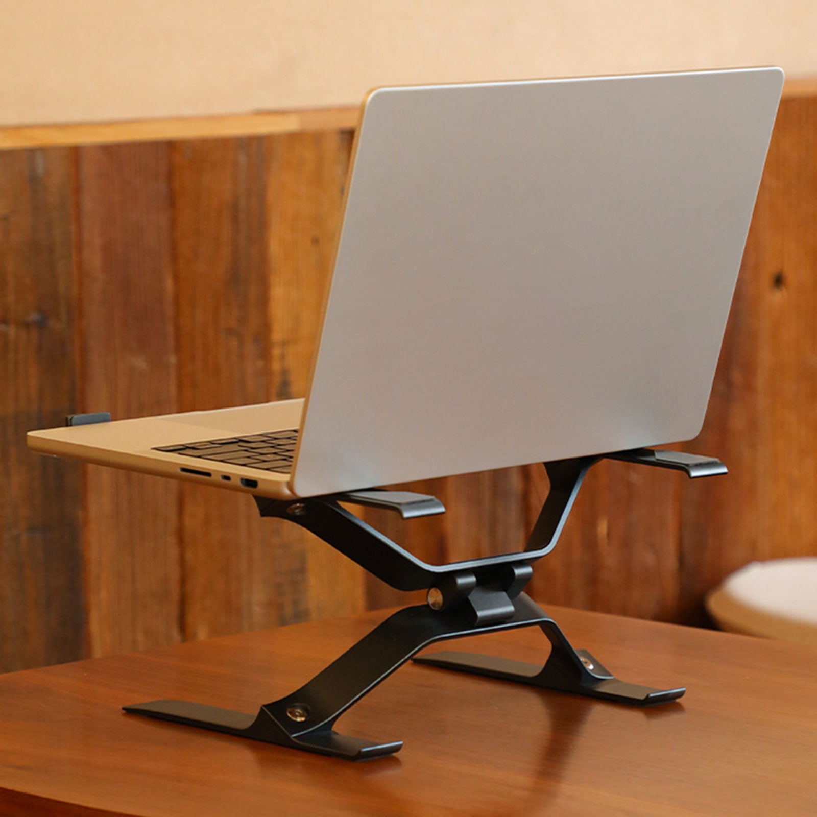 Aluminum Notebook Stand Angles Adjustment Lightweight Foldable For Optimaled Airflows Cooling Notebook Holder