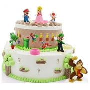 GLtrendy Toys New Super Mario Bros 1.5-2.75´´ Figures Set 6 pcs