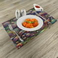 thumbnail image 2 of Ambesonne Mushroom Place Mats Set of 4, Trippy Huddles of Motifs, Standard Size, Multicolor, 2 of 5