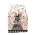 thumbnail image 1 of Drapeau de Table Lapin de Pâques Décoration de Table de Salle à Manger de Pâques en Lin, 1 of 5
