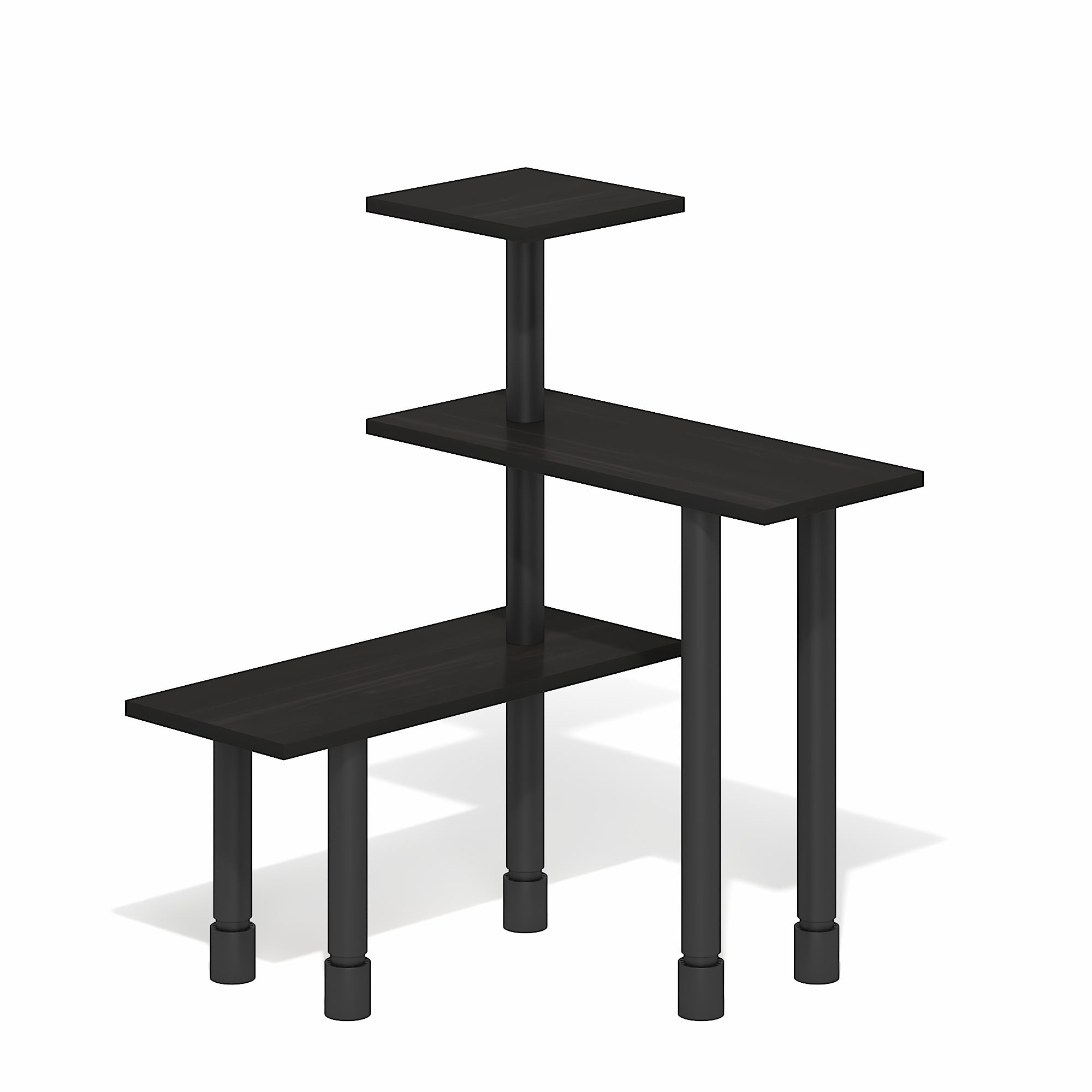 Furinno TURN-N-TUBE 3-Tier Adjustable Desktop Organizer. Espresso