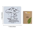 thumbnail image 3 of 1Sheet 30x30CM Mushroom Pattern Templates Drawing Painting Stencils Large Reusable Plastic Square Stencils Sign for Painting on Wood Wall Scrapbook Card Floor Tile Drawing DIY Home Decor Crafts, 3 of 7