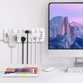 thumbnail image 4 of Protector contra sobretensiones Power Strip Alestor, 12 salidas, 4 USB, color blanco, 4 of 7