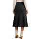 thumbnail image 3 of Falda Midi de Punto Herringbone de Cintura Alta para Mujeres INSPIRE CHIC L Negra, 3 of 5