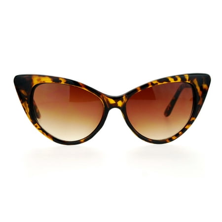 SA106 Womens Classic Gothic Mod Cat Eye Sunglasses Tortoise