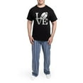 thumbnail image 5 of CafePress - Love Football Men's Dark Pajamas - Men's Dark Loose Fit Cotton Pajama Set, 5 of 7