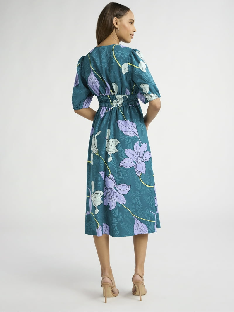 Sofia Jeans Women's and Women's Plus Satin Jacquard Dress, Mid Calf Length, Sizes XS-4X - Walmart.com Sofia Jeans Women's and Women's Plus Satin Jacquard Dress, Mid Calf Length, Sizes XS-4X - Walmart.com