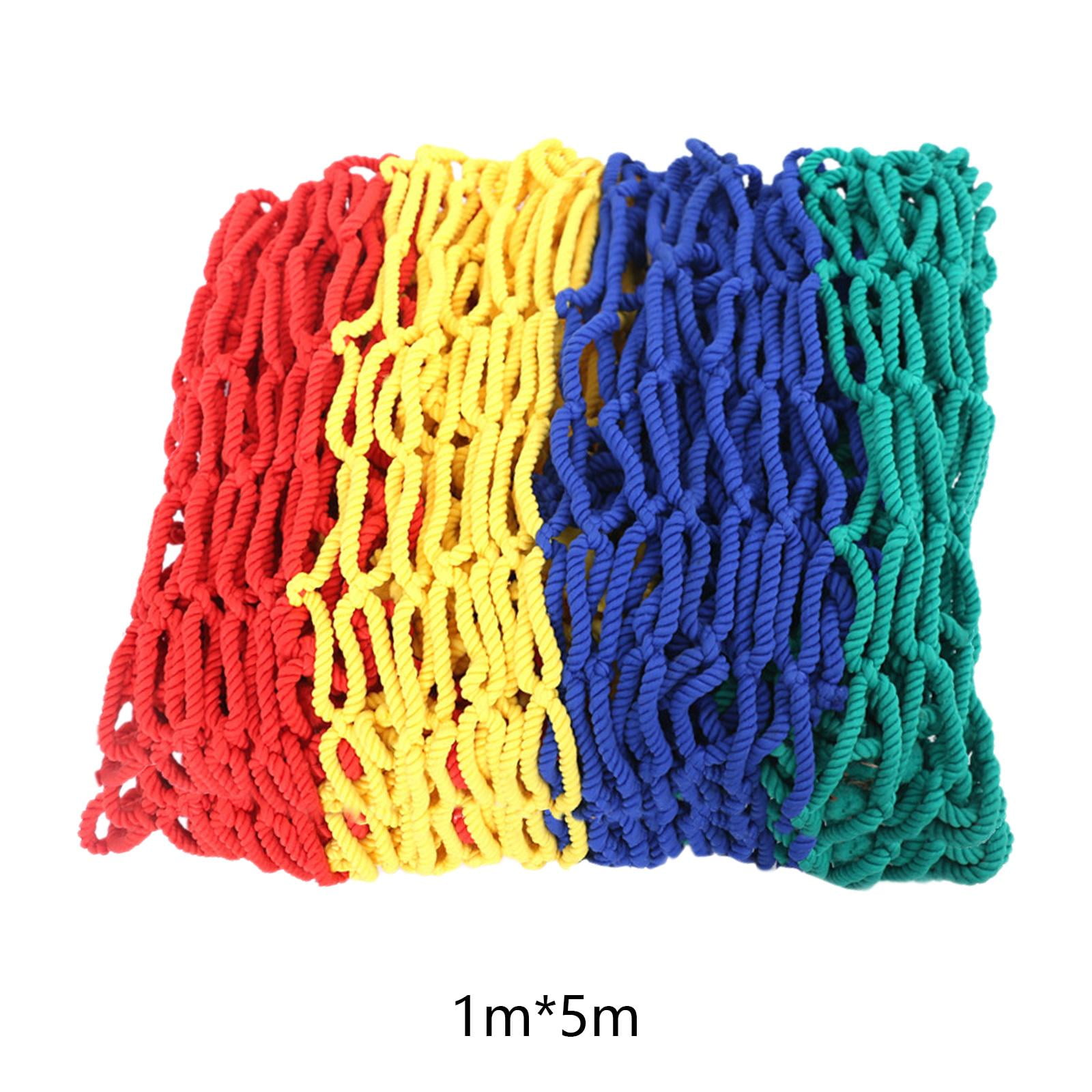 Wswqop Children's Rope Net Garden Net Trellis Balcony Rope Net Anti- Climbing Cargo Net 1x5m 10cm