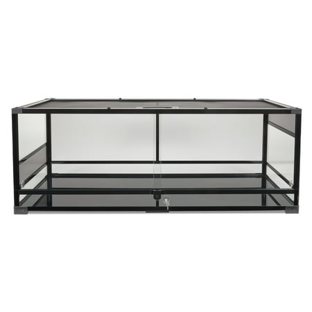Zilla QuickBuild Terrarium, Sleek Glass Reptile Habitat, Easy Setup, Suitable for all Types of Reptile Pets, Amphibians, Reptilians, Snakes, or Arachnids, 48"x18"x18"