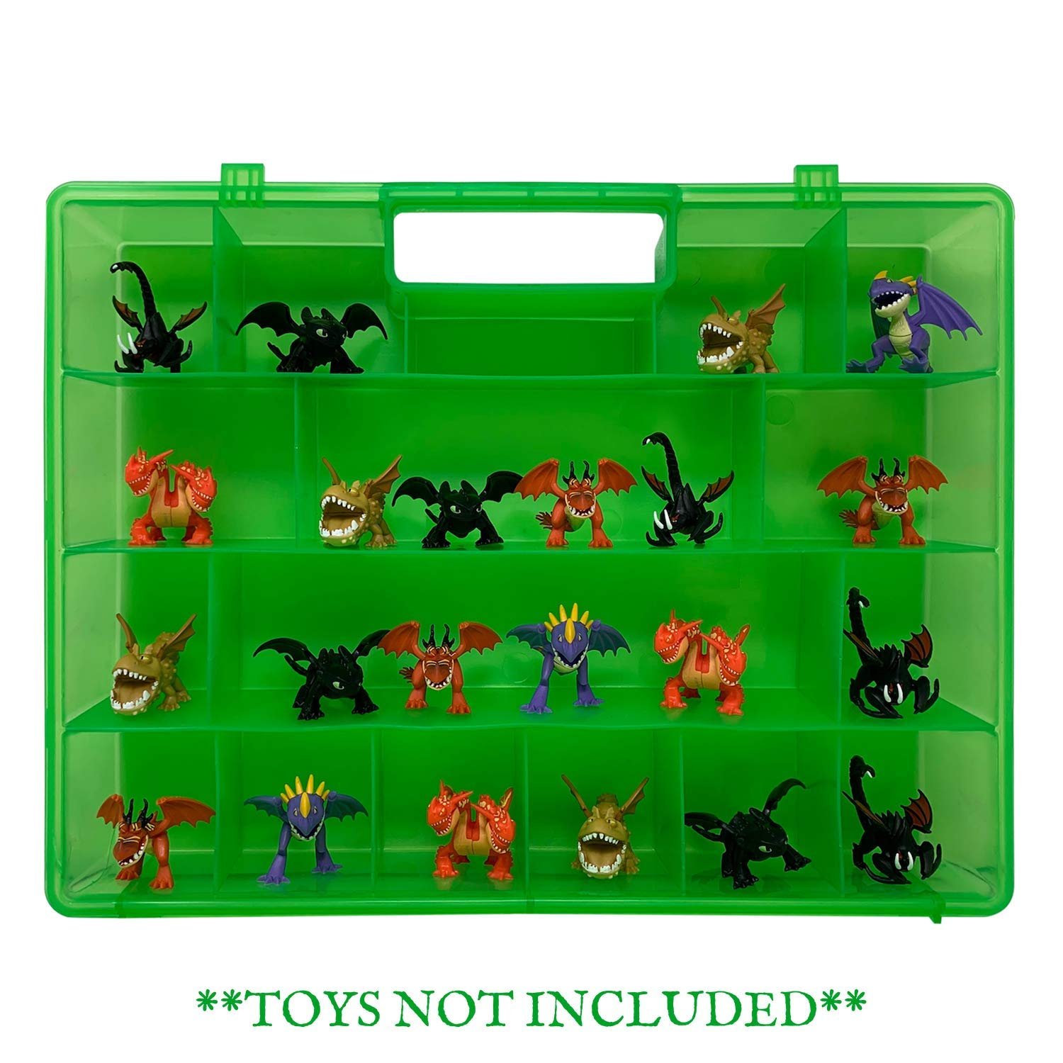 Life Made Better Playful Green Toy Case, Compatible with to Perfectly Fit Mystery Dragon Figures