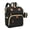 Black, variant on Diaper Bag Backpack, DERSTUEWE Diaper Backpack, Baby Bag with Insulated Bottle Pockets, Unisex, Black