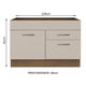 thumbnail image 2 of Mueble de Cocina 120 x 60 cm 1 Puerta 2 Cajones (Sin Tablero) Agata Madesa MC, 2 of 5