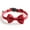 Red, variant on Cheers.US Pet Collar Snowflake Santa Claus Pattern Decorative Removable Pet Kitten Collar Necklace with Bell for Christmas Collar is Wear-Resistant and Can Make Pet Comfortable to Wear