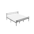 thumbnail image 5 of Twin/Full/Queen/King Size Metal Platform Bed Frame with Headboard and Footboard, Heart Shaped Bed Frame, 12.2 Inch Under Bed Storage, Steel Slat Support, No Box Spring Needed, Easy Assembly, 5 of 9