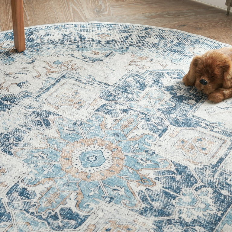 44.5×101 \"Play with ” ViNTAGE RUG Amazon.com: Vintage Traditional Area Rug 5x5 Red Grey