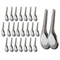 thumbnail image 2 of 24x cucharas para cena, cucharas para sopa, utensilios de cocina, cubiertos, cucharadas ligeras de acero inoxidable para servir en restaurantes S, 2 of 9