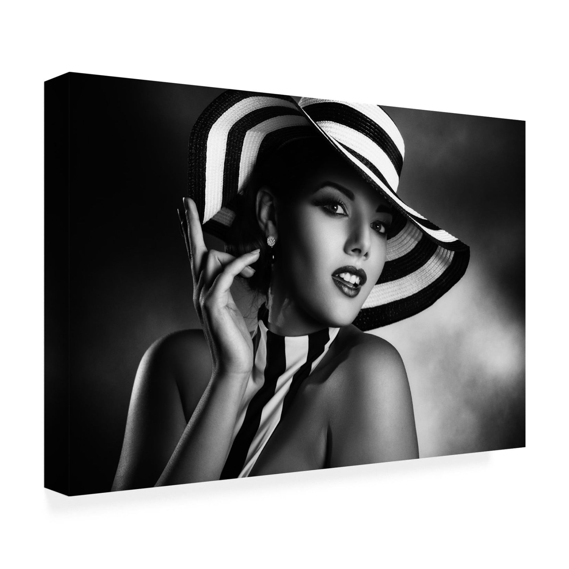 Canvas Wall Art - Peppe Tambe 'Blackandwhite' Wall Art for Living Room, Bedroom, or Office Décor by Trademark Fine Art - 24 x 16 Inches