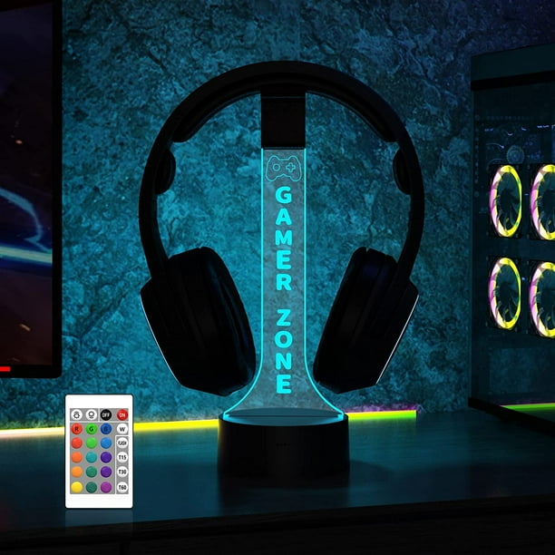 Y Light up Headphone Stand for Desk Gaming Headset Holder RGB