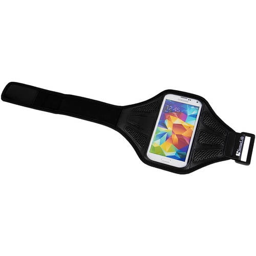 Breathable Mesh Workout Armband with adjustable strap for medium to large built arms fits 5.5in x 2.8in phones (5.25 - 5.6in Screensize)