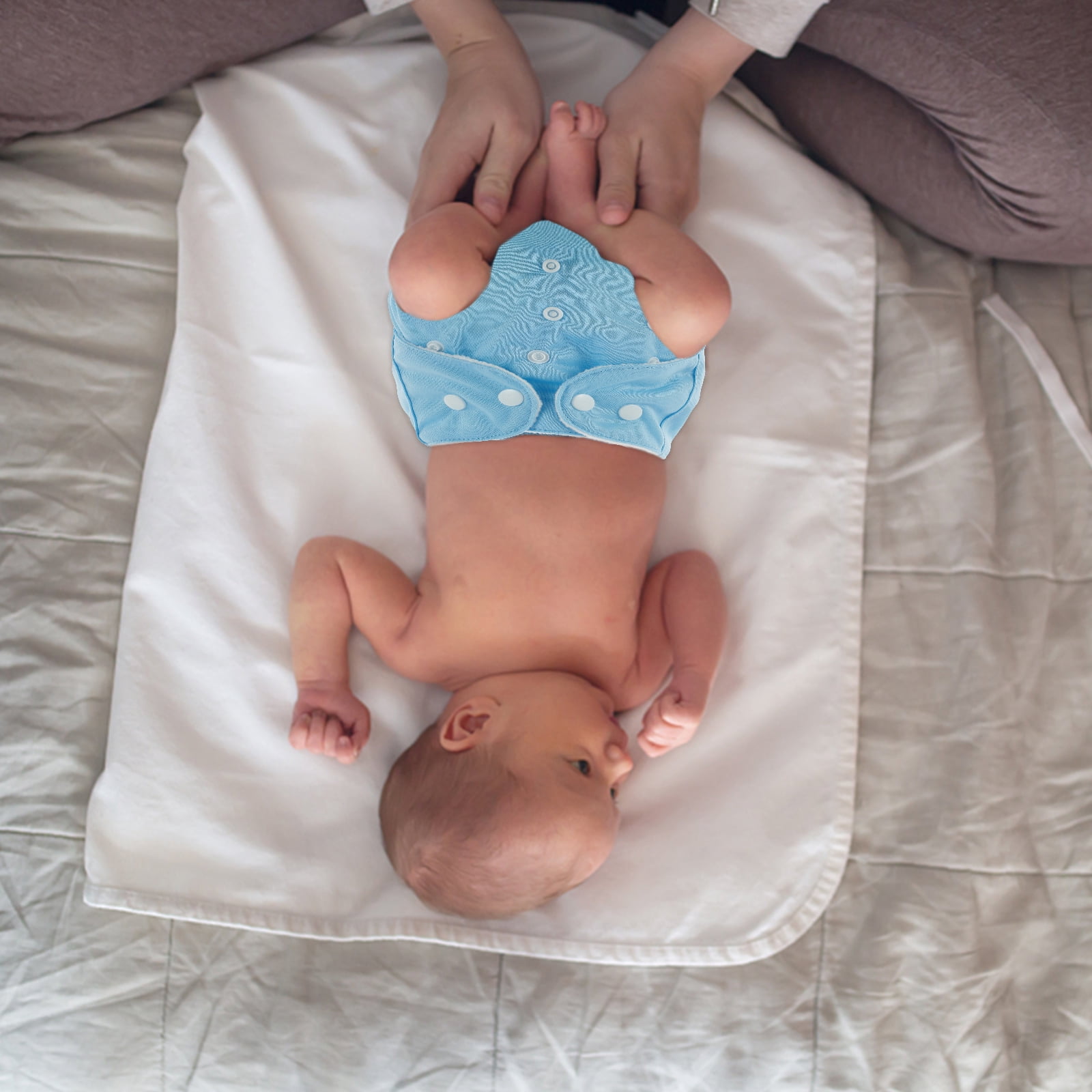 14Pcs Baby Cloth Diapers Reusable Washable Baby Cloth Nappies Adjustable Newborn Cloth Diapers Absorbent Cloth Nappies Comfortable Cloth Diapers Upgraded version - granular fleece