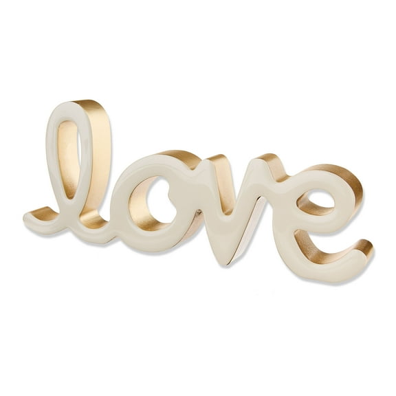 Love Tabletop Decoration, Cream, 4" x 9", Valentine's Day by Way To Celebrate