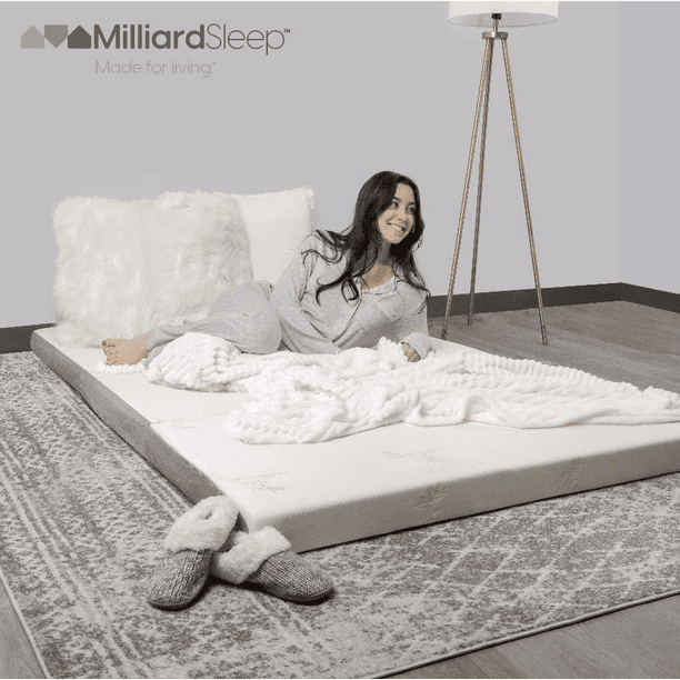 Milliard Portable Fold Go 10 Cm 3 In. Trifold Mattress