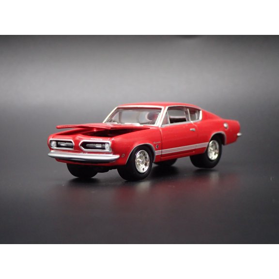 (Open Box) 1968 68 PLYMOUTH BARRACUDA CUDA FASTBACK 1/64 SCALE DIORAMA DIECAST MODEL CAR