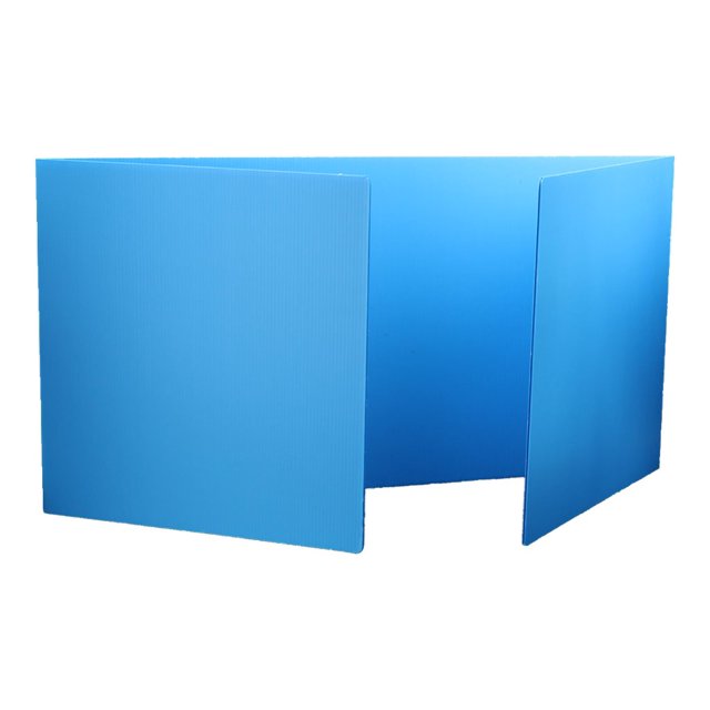 Flipside Products 19272-12 Blue Plastic Study Carrel, Pack of 12