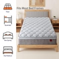 thumbnail image 5 of Mattress 12 inch King Size,Gel Memory Foam Hybrid Mattress,Medium Comfort in a Box,Adult, 5 of 7
