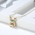 thumbnail image 6 of Floating CZ Bear Necklace Earrings Set for Women Gold Plated Sterling Silver Ginger Lyne Collection, 6 of 9